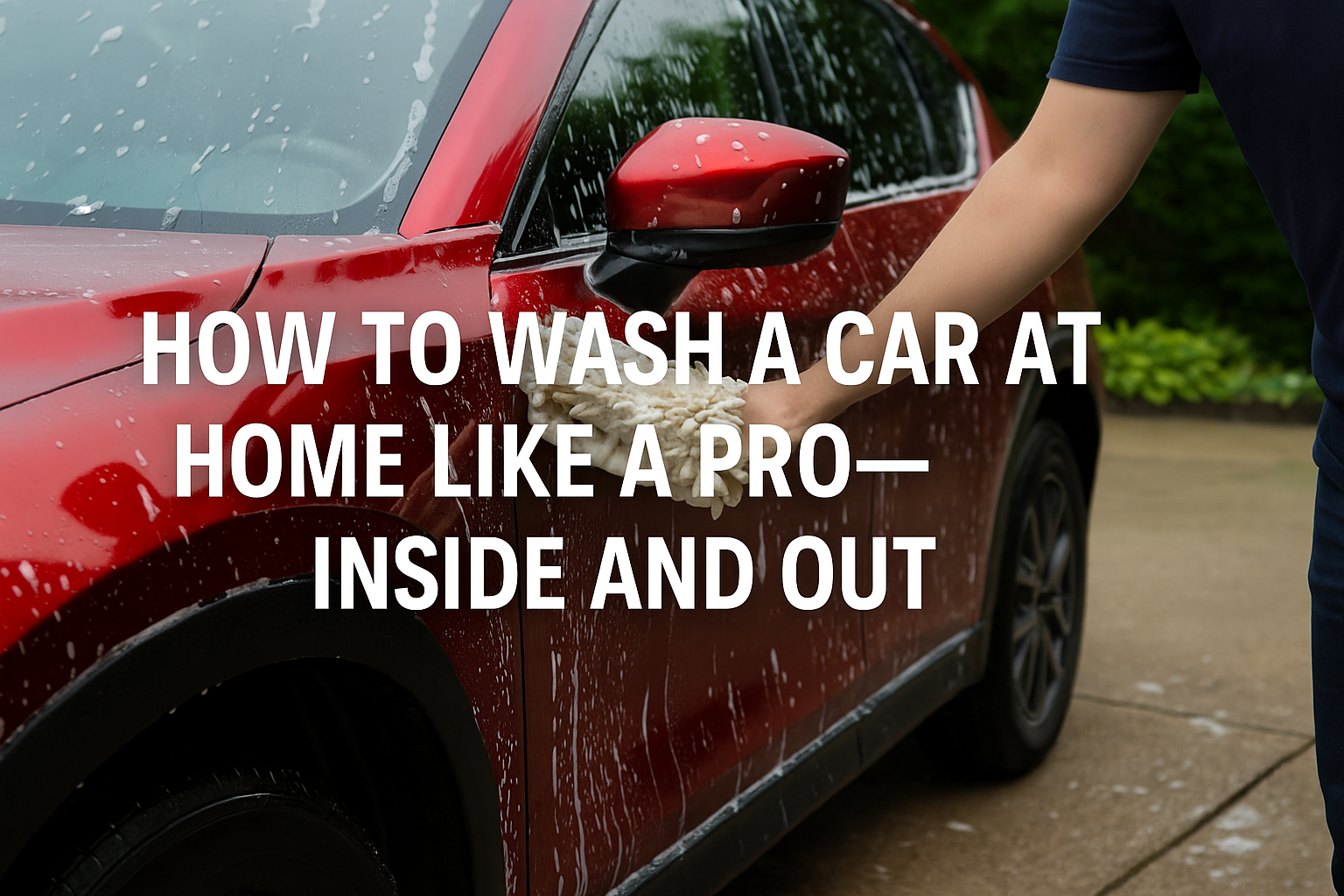 wash a car